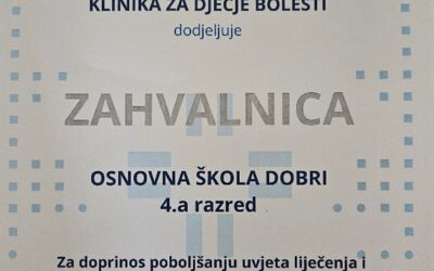 “Priznanje za učenike 4.a i našu Školu”