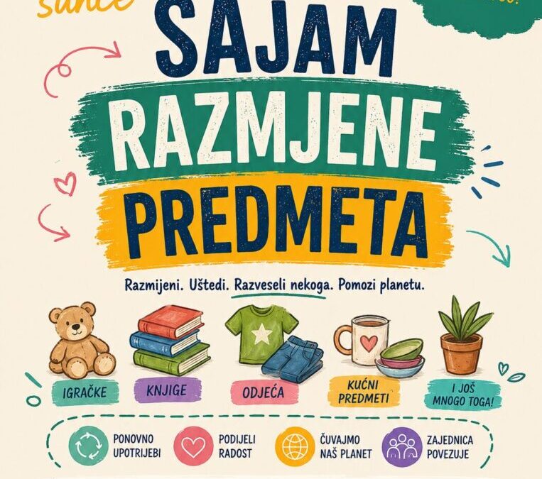 Sajam razmjene – obavijest za učenike i roditelje